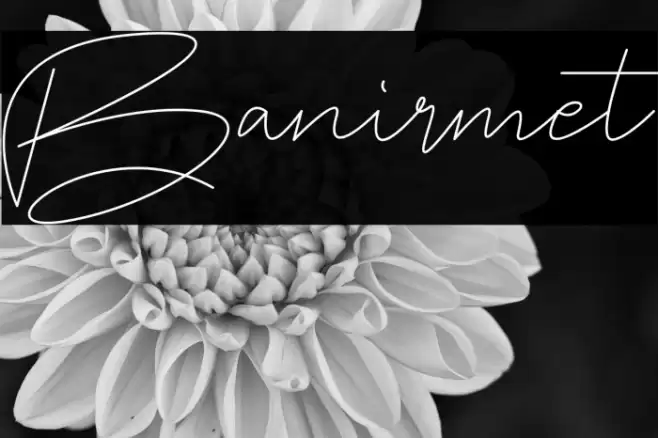 Banirmet Schriftart examples