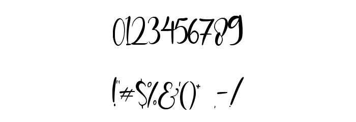 Banitta Script Font OTHER CHARS