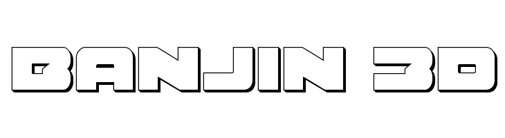 Banjin 3D  免费字体下载
