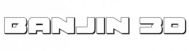 Banjin 3D  تنزيل الخطوط
