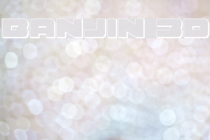 Banjin 3D Font examples