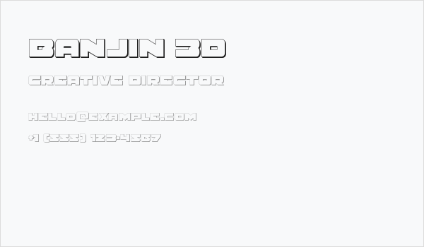 Banjin 3D Business Card