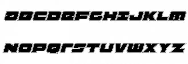 Banjin Academy Italic 字体 大写