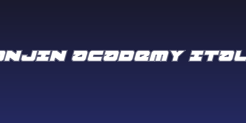 Banjin Academy Italic Social Header