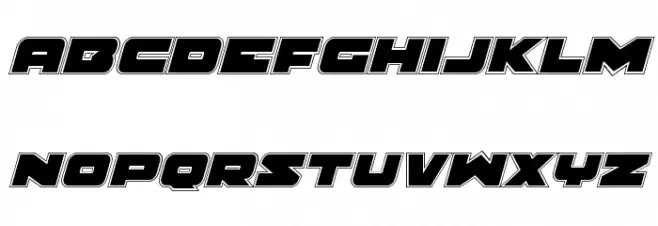 Banjin Academy Italic Caratteri MINUSCOLO