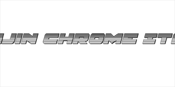Banjin Chrome Italic Logo