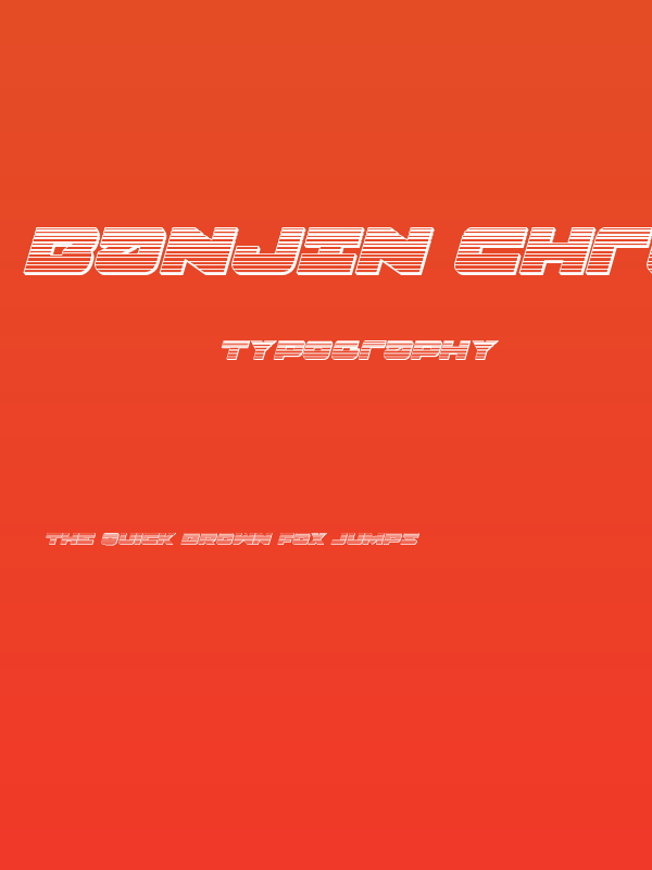 Banjin Chrome Italic Poster