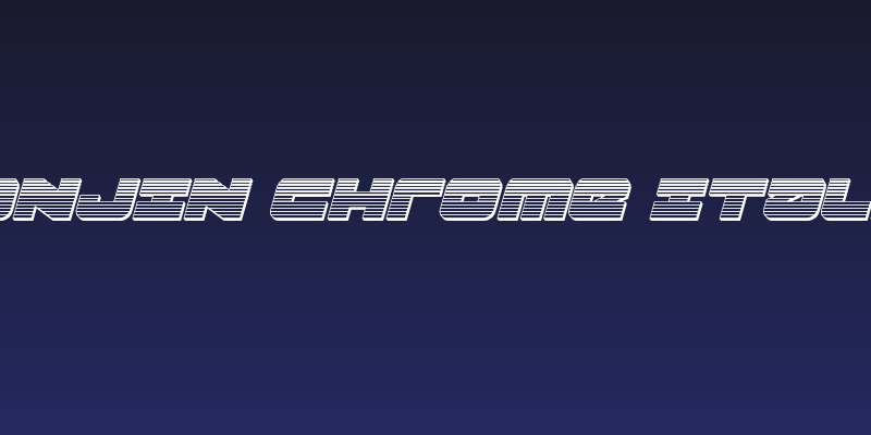 Banjin Chrome Italic Social Header