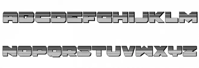 Banjin Chrome Caratteri MINUSCOLO
