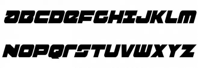 Banjin Condensed Italic Fonte MAIÚSCULAS