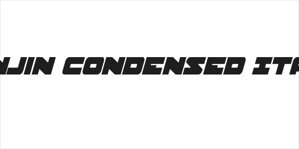 Banjin Condensed Italic Logo