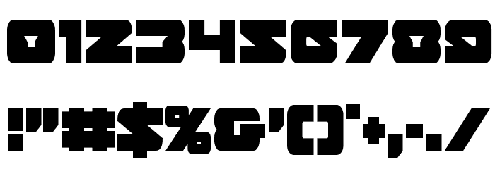 Banjin Condensed Font OTHER CHARS