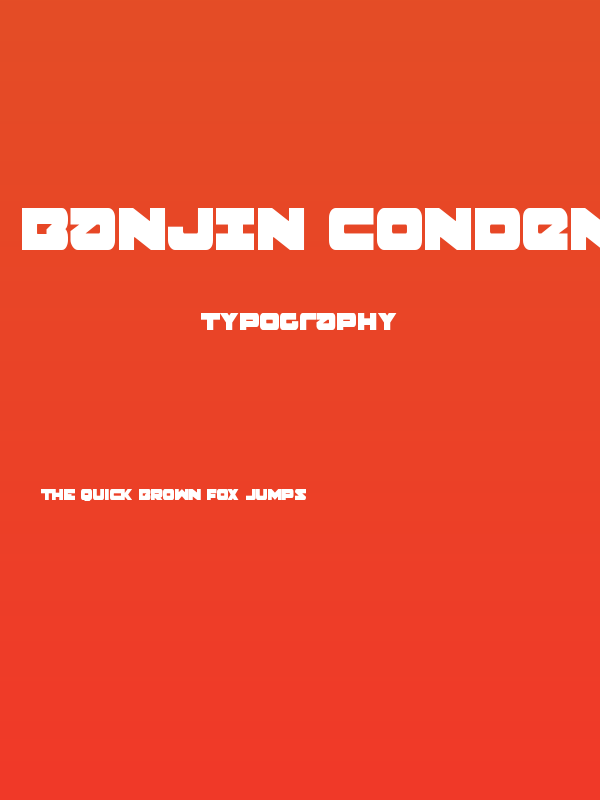 Banjin Condensed Poster