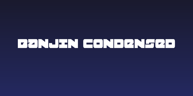 Banjin Condensed Social Header