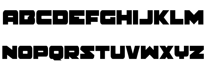 Banjin Condensed Font LOWERCASE