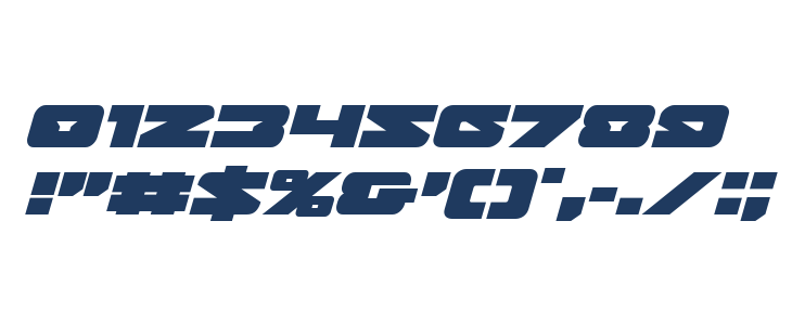 Banjin Expanded Italic Other Characters