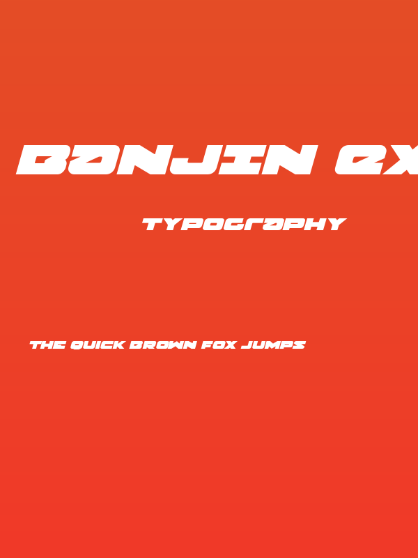 Banjin Expanded Italic Poster