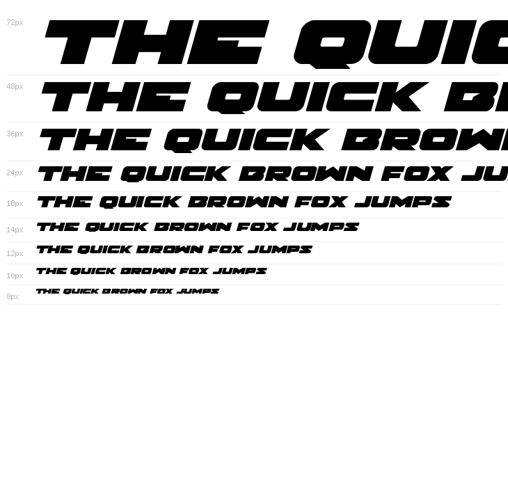 Banjin Expanded Italic Waterfall