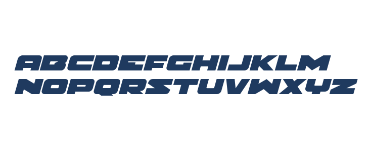 Banjin Expanded Italic Lowercase