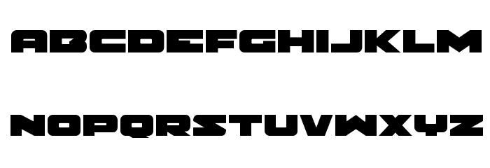 Banjin Expanded Font LOWERCASE