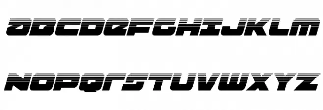 Banjin Halftone Italic Fuentes MAYÚSCULAS