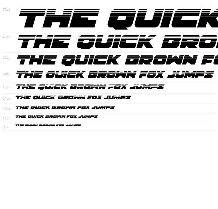 Banjin Halftone Italic Waterfall