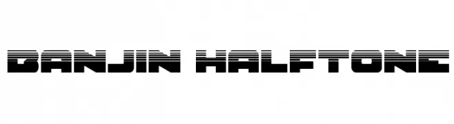 Banjin Halftone  Fuentes Gratis Descargar