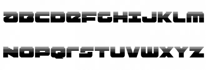 Banjin Halftone Font Litere mari