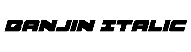 Banjin Italic  免费字体下载