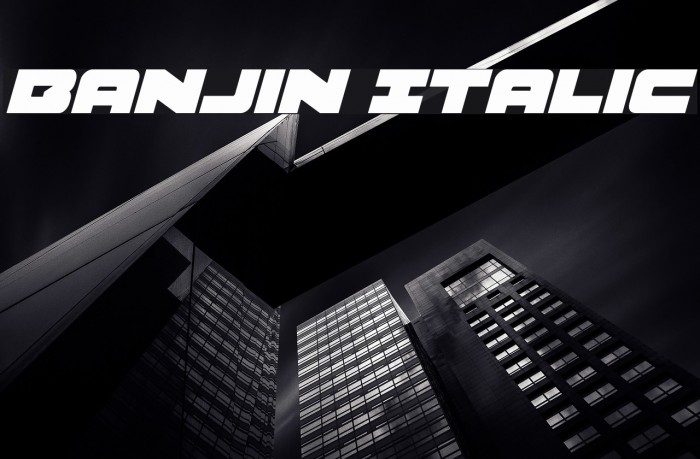Banjin Italic Example 1