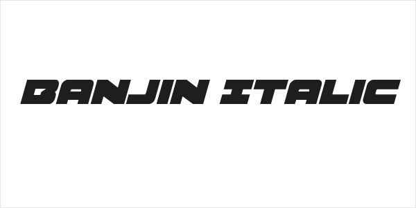 Banjin Italic Logo