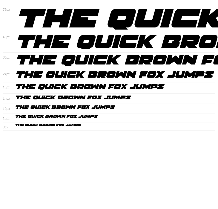 Banjin Italic Waterfall