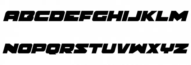 Banjin Italic Caratteri MINUSCOLO