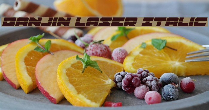 Banjin Laser Italic Example 2