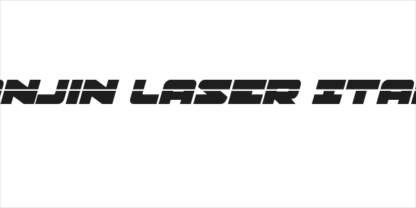 Banjin Laser Italic Logo