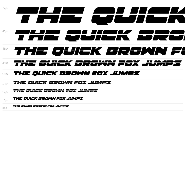 Banjin Laser Italic Waterfall