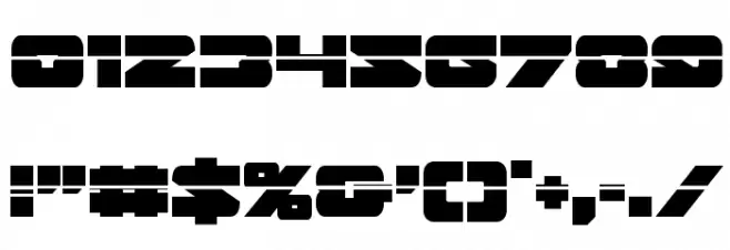 Banjin Laser Font OTHER CHARS