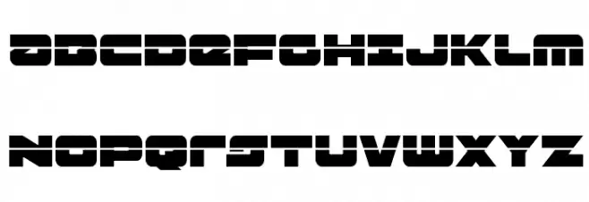 Banjin Laser Schriftart Groß