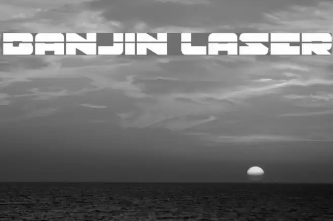 Banjin Laser Font examples