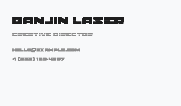 Banjin Laser Business Card