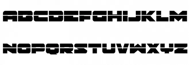 Banjin Laser फ़ॉन्ट लोअरकेस