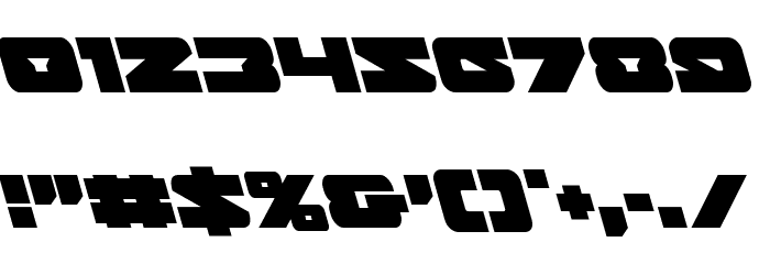 Banjin Leftalic Font OTHER CHARS