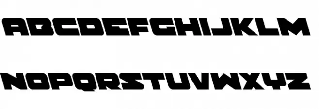 Banjin Leftalic Caratteri MINUSCOLO