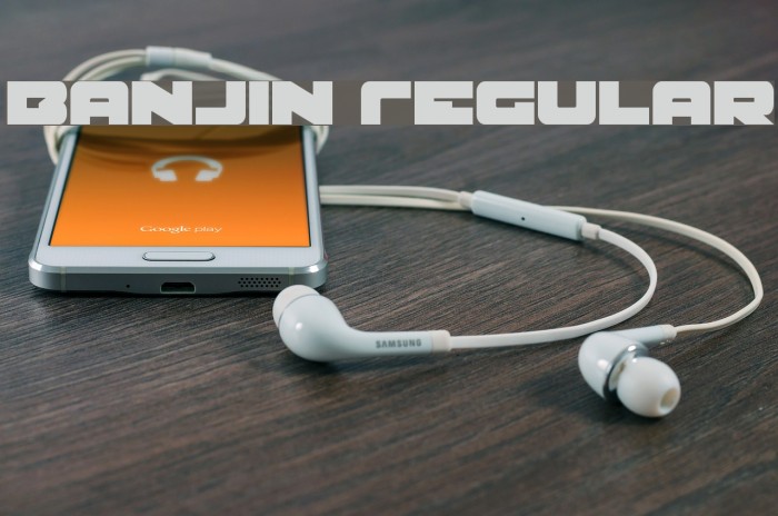 Banjin Regular Font examples