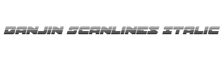 Banjin Scanlines Italic 