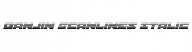 Banjin Scanlines Italic  Fuentes Gratis Descargar