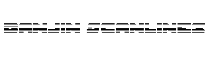 Banjin Scanlines  Frei Schriftart Herunterladen