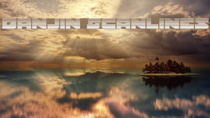 Banjin Scanlines Font examples