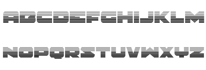 Banjin Scanlines Font LOWERCASE
