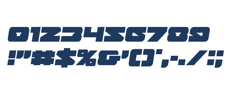 Banjin Semi-Italic Other Characters